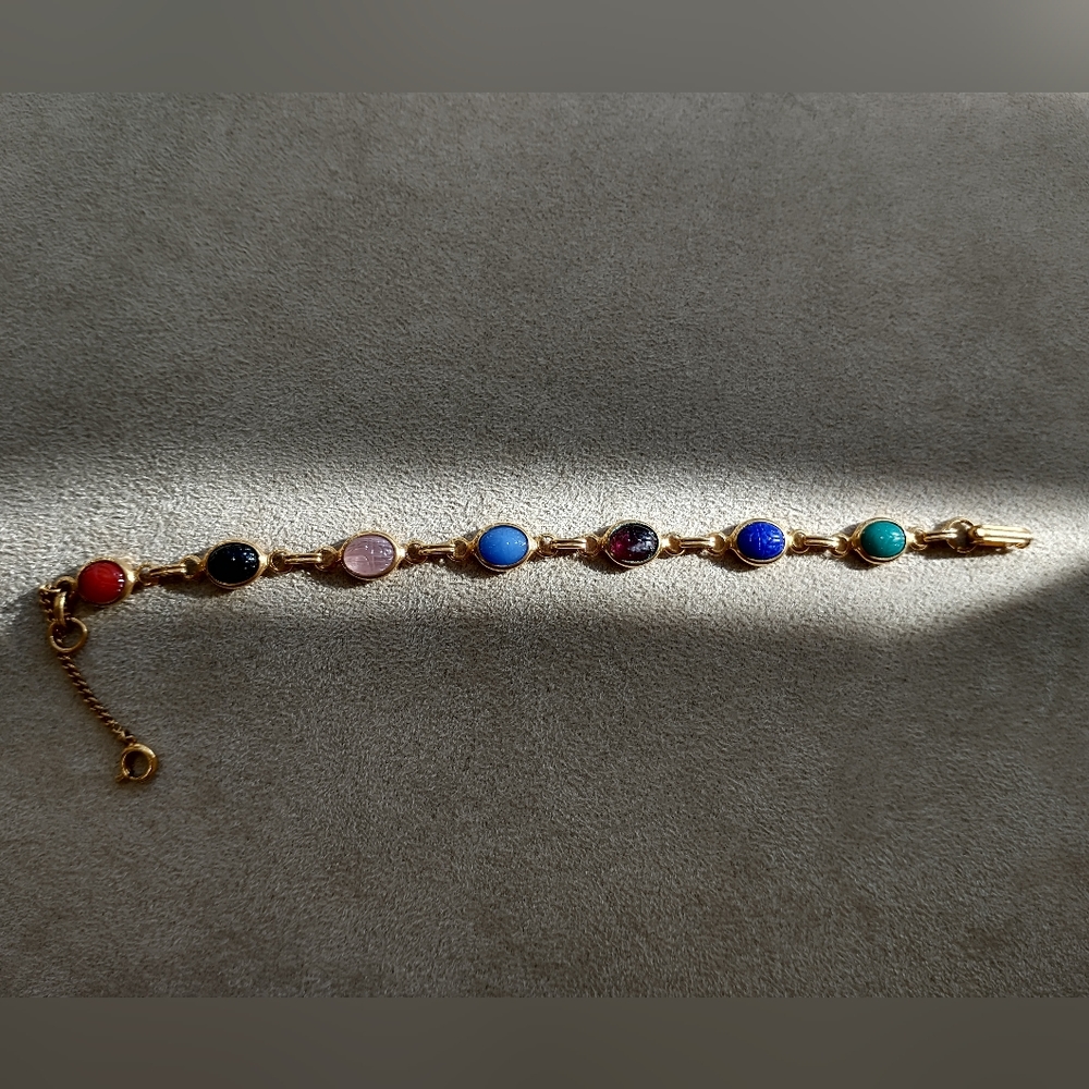Source Unknown Multicolor Gemstone Bracelet - image 7